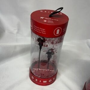TaoTronics Deimos Red Wireless Bluetooth magnetic splash proof Earbuds